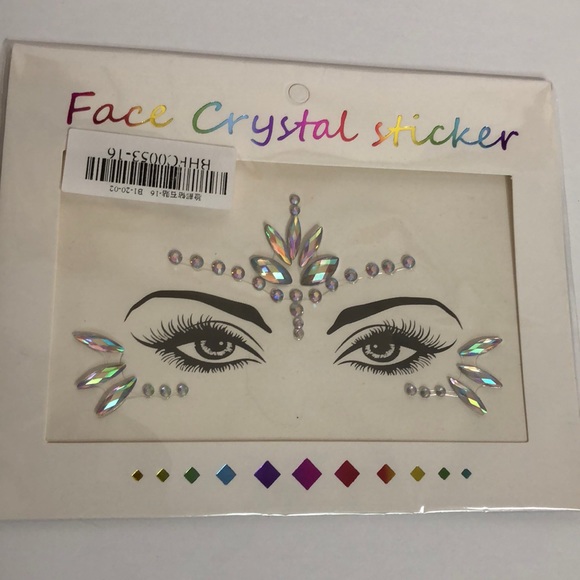 Other - Crystal face and body sticker decoration party